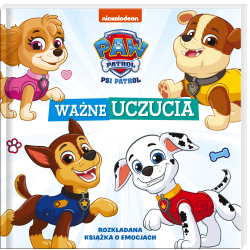 PSI PATROL. WAŻNE UCZUCIA. ROZKŁADANA KSIĄŻKA O EMOCJACH