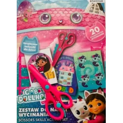 KOCI DOMEK GABI. ZESTAW KREATYWNY DO NAUKI WYCINANIA + NOŻYCZKI