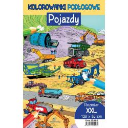 POJAZDY. KOLOROWANKI PODŁOGOWE XXL