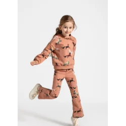 BLUZA DRESOWA DZIEWCZĘCA RÓŻOWA Z NADRUKIEM ROZMIAR 122CM COCCODRILLO