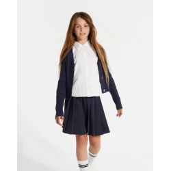 ELEGANCKA SUKIENKA DZIECIĘCA PLISOWANA GRANAT 116CM COCCODRILLO