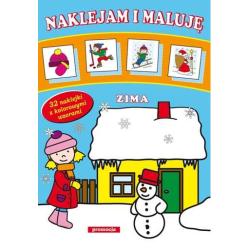 ZIMA. NAKLEJAM I MALUJĘ