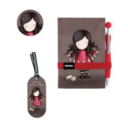 MIĘKKI NOTES Z DŁUGOPISEM GORJUSS 96 KARTEK SANTORO