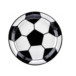 TALERZE PAPIEROWE PIŁKA NOŻNA 6 SZTUK