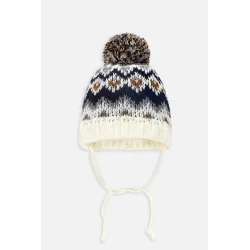 CZAPKA ZIMOWA DLA CHŁOPCA KOLOROWA 46CM COCCODRILLO