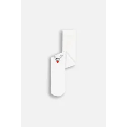 ŚWIĄTECZNE RAJSTOPY DZIEWCZĘCE BIAŁE Z RENIFEREM 80/86CM COCCODRILLO