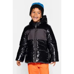 ZIMOWA KURTKA CHŁOPIĘCA CZARNA 110CM COCCODRILLO