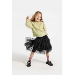 SPÓDNICA DLA DZIEWCZYNKI SPÓDNICZKA CZARNA W KROPKI 92CM COCCODRILLO