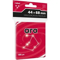 KOSZULKI NA KARTY MINI EUROPEAN PREMIUM 44X68 MM 100 SZTUK REBEL