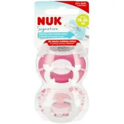 SMOCZEK SILIKONOWY SIGNATURE 18-36 M+ 2 SZTUKI NUK