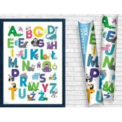 PLAKAT ŚCIENNY LITERKI B2