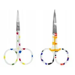 NOŻYCZKI KOSMETYCZNE DO PAZNOKCI STAL NIERDZEWNA KOLOROWE DONEGAL