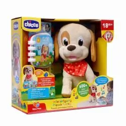 INTERAKTYWNY PIESEK LUCKY CHICCO MÓWIĄCA ZABAWKA Z KSIĄŻKĄ 18M+