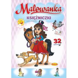 KSIĘŻNICZKI. MALOWANKA Z NAKLEJKAMI