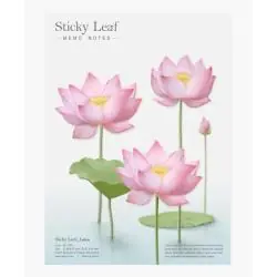 KARTKI SAMOPRZYLEPNE RÓŻOWY LOTOS L