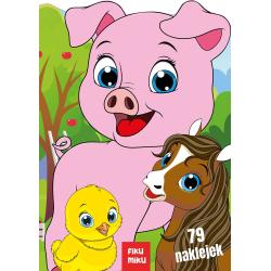 ŚWINKA I PRZYJACIELE. KOLOROWANKA Z NAKLEJKAMI