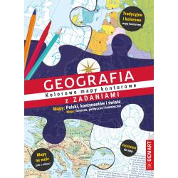 GEOGRAFIA. KOLOROWE MAPY KONTUROWE Z ZADANIAMI