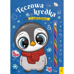 PINGWIN. TĘCZOWA KREDKA Z NAKLEJKAMI