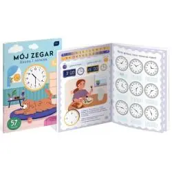 MÓJ ZEGAR. NAUKA I ZABAWA Z NAKLEJKAMI 5+