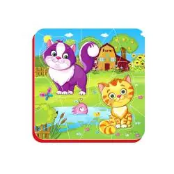 PUZZLE PIANKOWE MAGNETYCZNE KOTKI ROTER KAFER 3+