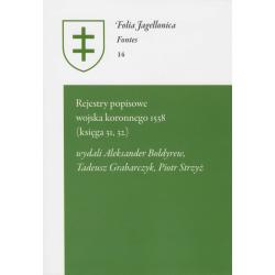 REJESTRY POPISOWE WOJSKA KORONNEGO 1538 KSIĘGA 31 32