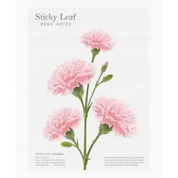 KARTKI SAMOPRZYLEPNE GOŹDZIK RÓŻOWY