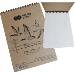 BLOK SZKICOWNIK NA SPIRALI GÓRA PTAKI 90G 80 KARTEK