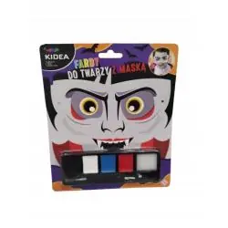 ZESTAW FARB DO MALOWANIA TWARZY Z MASKĄ DRAKULA KIDEA