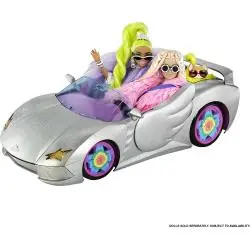 BARBIE EXTRA KABRIOLET GWIAZD DLA LALEK Z ZESTAWEM AKCESORIÓW 3+