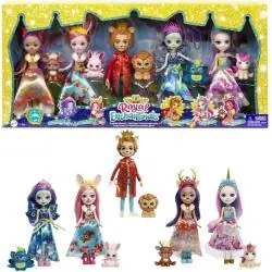 ENCHANTIMALS KRÓLEWSCY PRZYJACIELE ZESTAW 5 LALEK ZE ZWIERZĄTKAMI 4+
