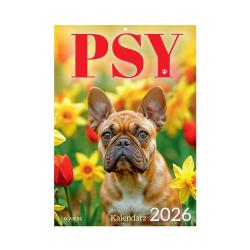 KALENDARZ 2026 PSY A4 ŚCIENNY