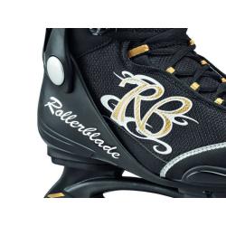 ŁYŻWY CZARNO-ZŁOTE ROZMIAR 37 ROLLERBLADE SPARK ICE W - Rollerblade