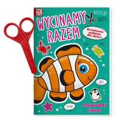 PODWODNY ŚWIAT. WYCINAMY RAZEM. KSIĄŻECZKA + NOŻYCZKI
