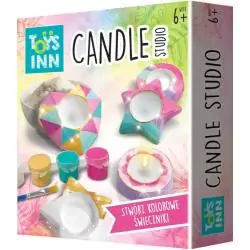 CANDLES STUDIO ZESTAW KREATYWNY DO ROBIENIA GIPSOWYCH ŚWIECZNIKÓW 6+