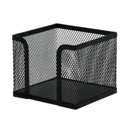 METALOWY POJEMNIK NA KARTECZKI BIURKOWE CZARNY