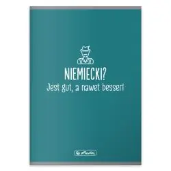 ZESZYT PRZEDMIOTOWY W KRATKĘ Z MARGINESEM 60 KARTEK A5 NIEMIECKI