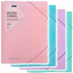 TECZKA PLASTIKOWA Z GUMKĄ A4