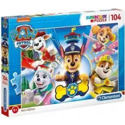PSI PATROL SUPER COLOR 104 ELEMENTY PUZZLE CLEMENTONI 6+