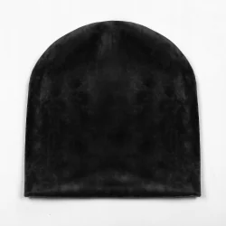 CZAPKA DAMSKA WELUROWA CZARNA ROZMIAR UNIWERSALNY