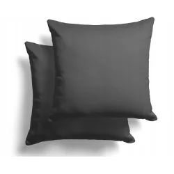 POSZEWKA NA PODUSZKĘ 65 X 65 CM ANTRACYT 2 SZTUKI