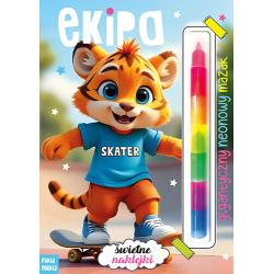 EKIPA. GIGANTYCZNY NEONOWY MAZAK. MARKER MODUŁOWY