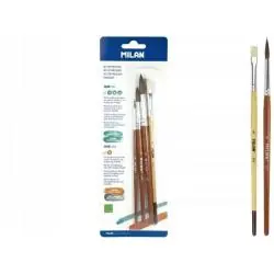 ZESTAW PĘDZLI DO MALOWANIA 101 NR 6 10 14 MILAN