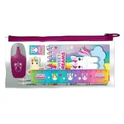 SASZETKA Z WYPOSAŻENIEM SZKOLNYM SWEET DREAMS 7 ELEMENTÓW 3+