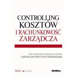 CONTROLLING KOSZTÓW I RACHUNKOWOŚĆ ZARZĄDCZA