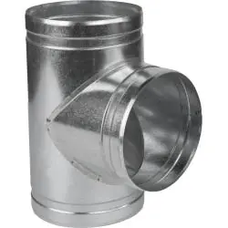 TRÓJNIK OKRĄGŁY 90° FI 220 OCYNK - SYSTEM WENTYLACYJNY / KLIMATYZACYJNY