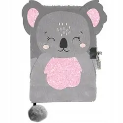 PAMIĘTNIK PLUSZOWY KOALA DLA DZIEWCZYNKI Z KŁÓDKĄ PASO