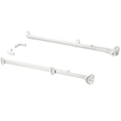IKEA HJALPA WYSUWANA SZYNA NA KOSZE 55 CM BIAŁA 2 SZT. - DO PLATSA