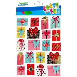 NAKLEJKI 3D PREZENTY KREATYWNE DEKORACJE DIY CRAFT WITH FUN