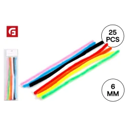 DRUCIKI KREATYWNE KOLOROWE 0.6 X 30 CM 25 SZT DO PRAC PLASTYCZNYCH