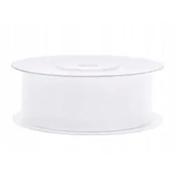 WSTĄŻKA ORGANZA 25 MM 25 M BIAŁA DO DEKORACJI I PAKOWANIA PREZENTÓW